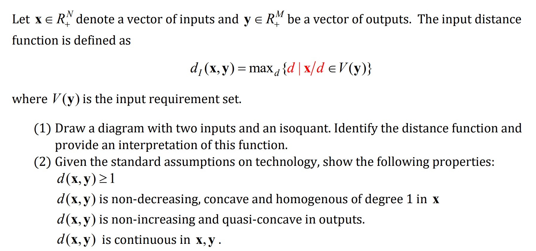 Let X E Riv denote a vector ofinputs and y E