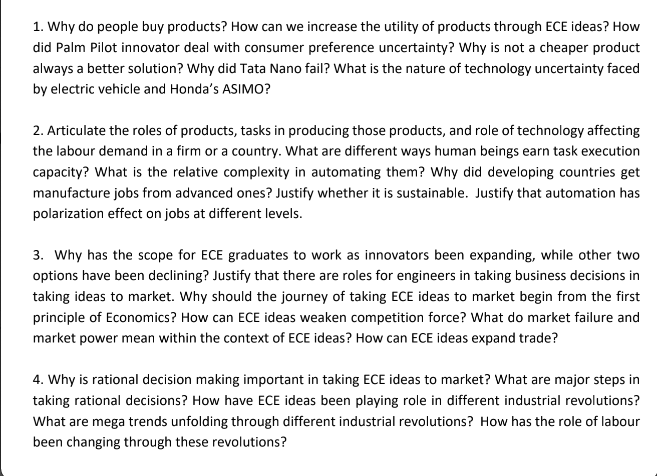 buy products? How can we increase the utility of products through ECE