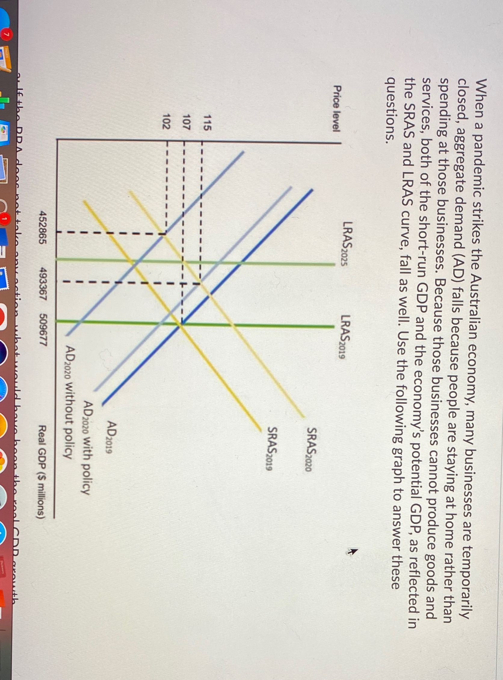 have been the real GDP growth rate and inflation rate in 2020?