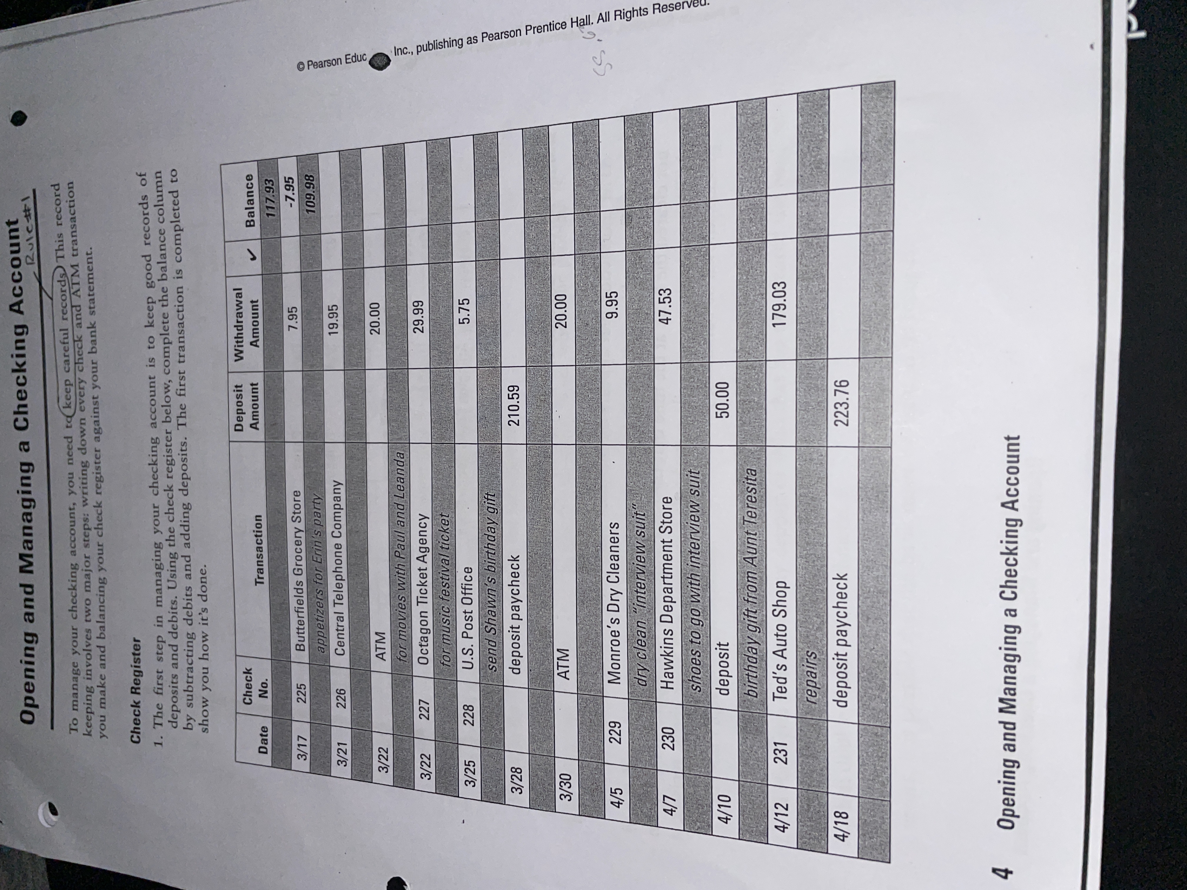 your checking account, you need to keep careful records This record keeping