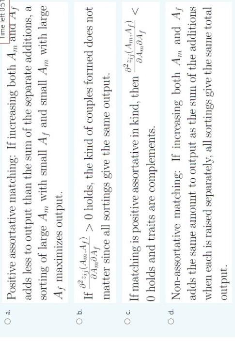 trait Am, and women only answered differ in one trait Ar. When