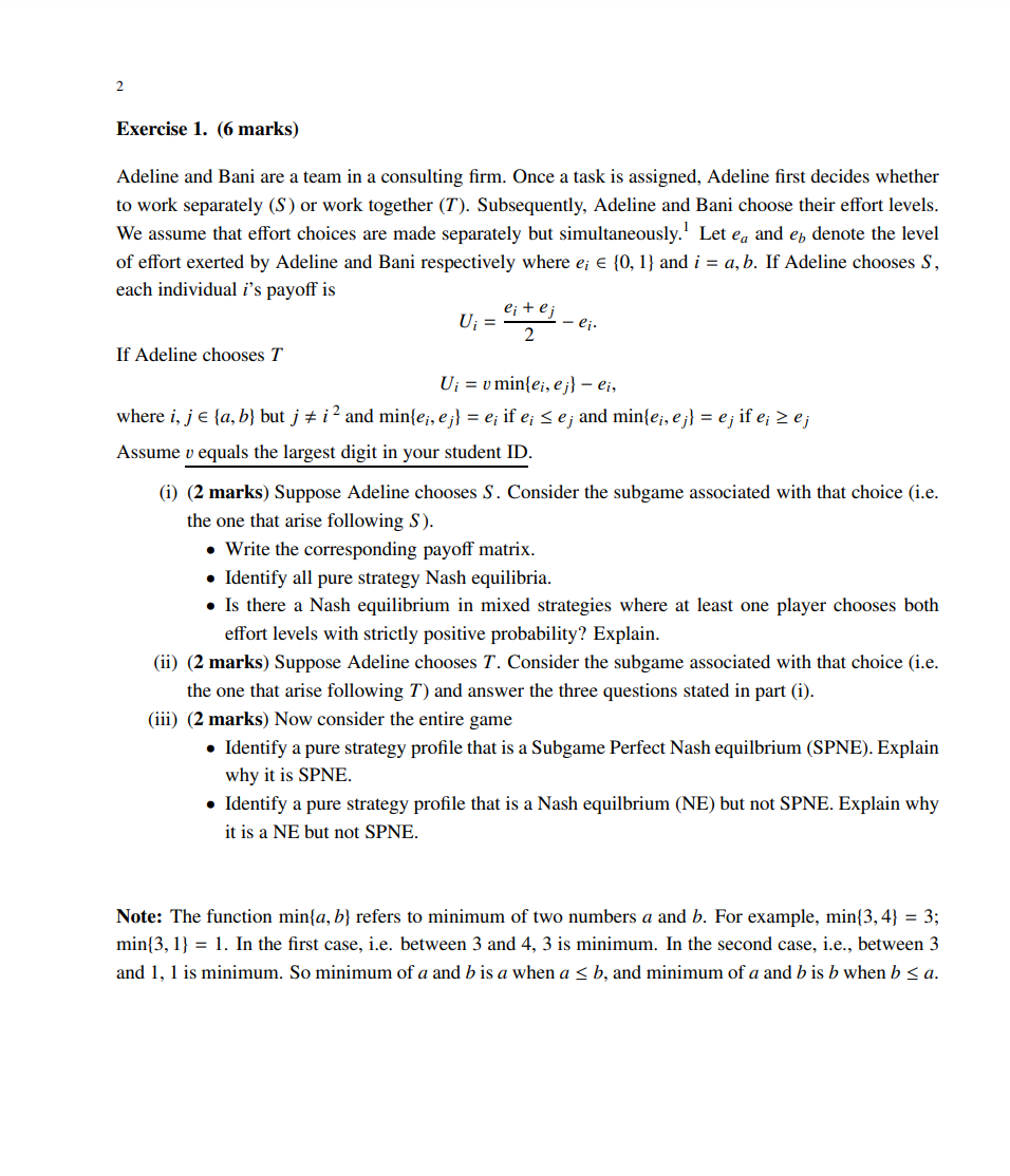 whether to work separately (S) or work together (7). Subsequently, Adeline and