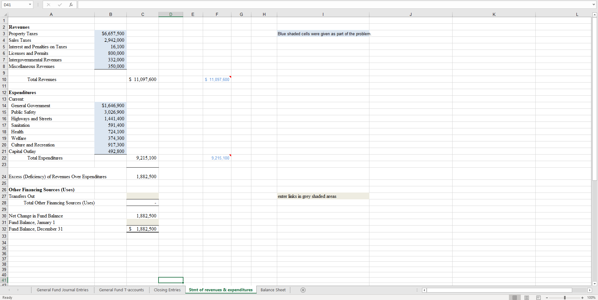 enter links in grey shaded areas 4 Less Allowance Uncollectible 5 Interest