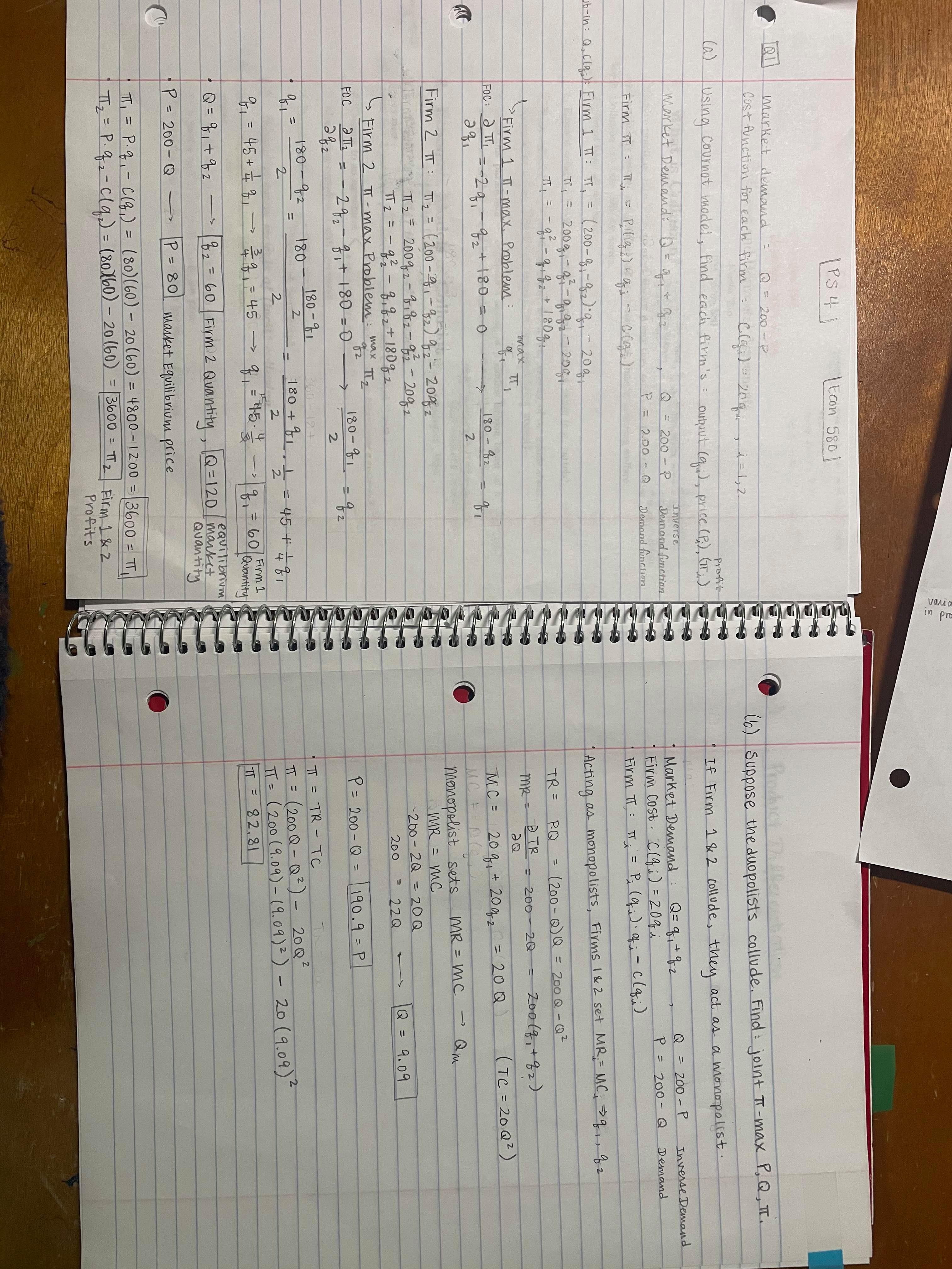 in 1.A. Where did I go wrong with my approach to 1.B,