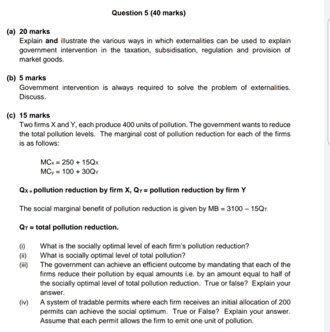 illustrate the various ways in which externalities can be used to explain