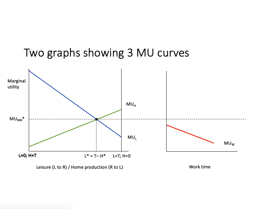 MUL = marginal utility of leisure, MUH = marginal utility of household