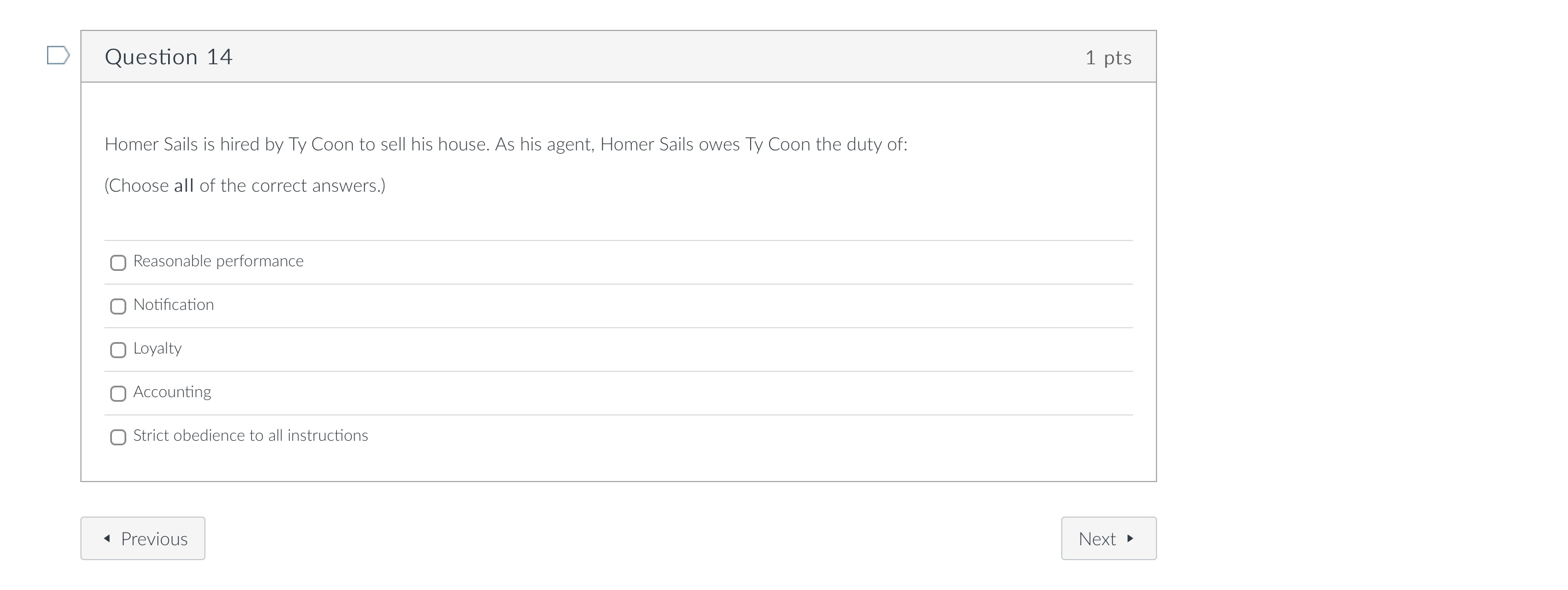 NextD Question 13 1 pts Brock Lee and Corey Ander form Mono