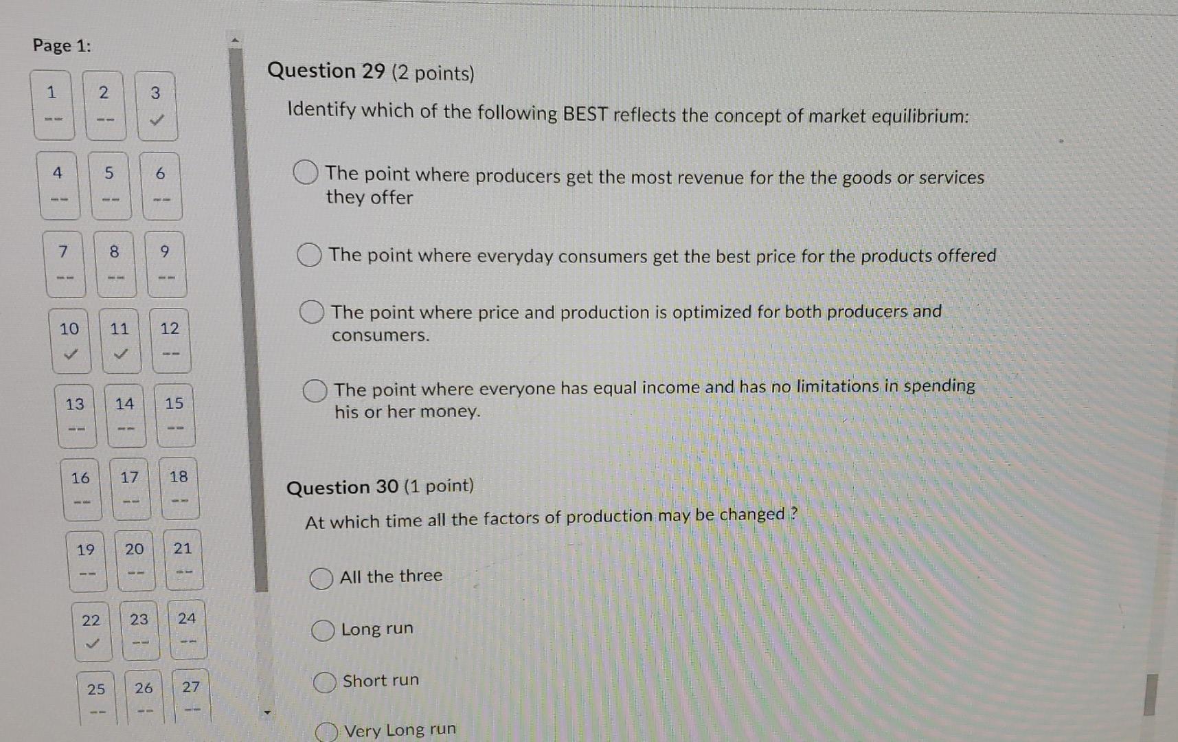  Page 1: Question 29 (2 points) 1 2 3 Identify which