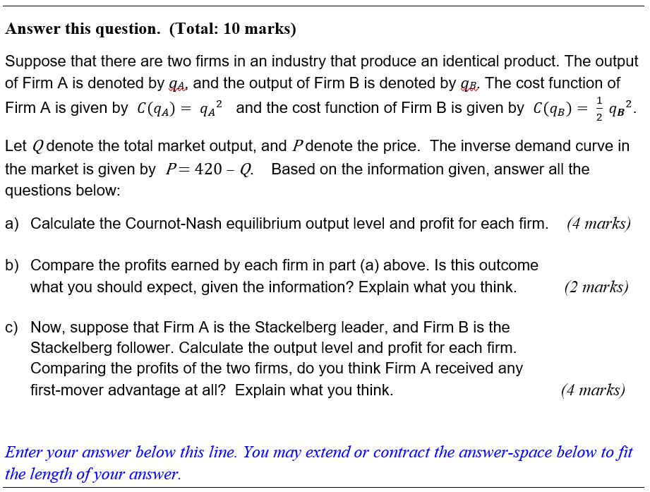  this question is has 3 parts. Answer this question. (Total: 10