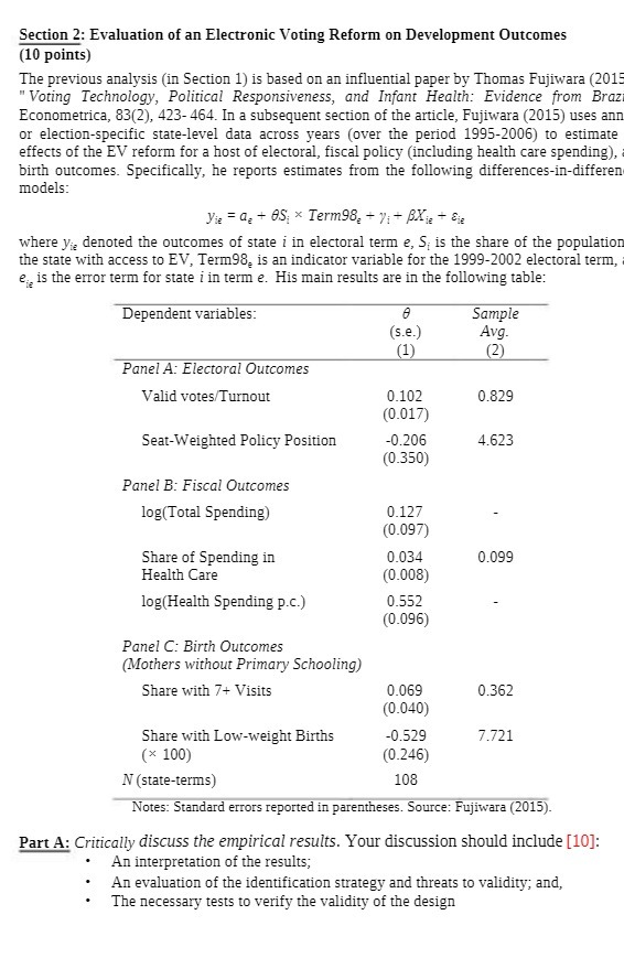 (10 points) The previous analysis (in Section 1) is based on an