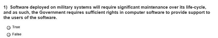 life - cycle and as such , the Government requires sufficient rights