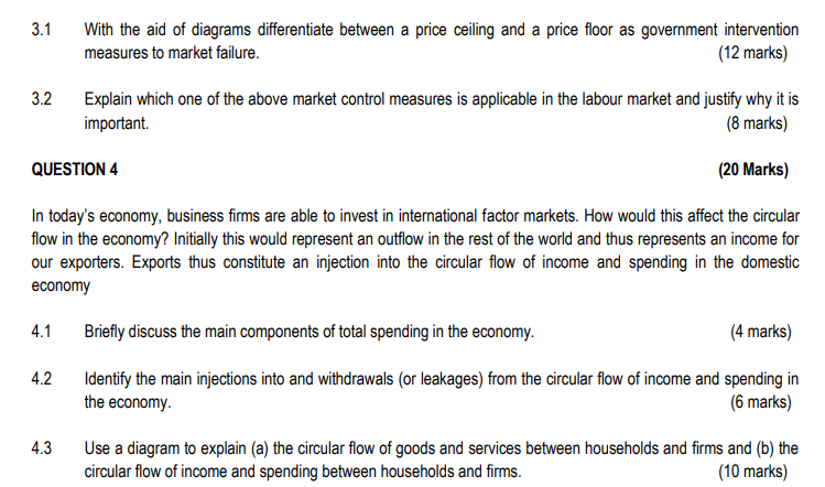 market Structure of Eskom in South Africa. QUESTION 2 (20 Marks) "Economic