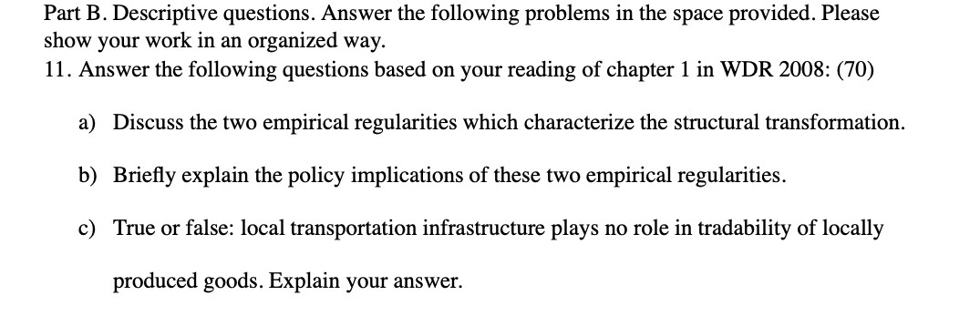 provided. Please show your work in an organized way. 11. Answer the