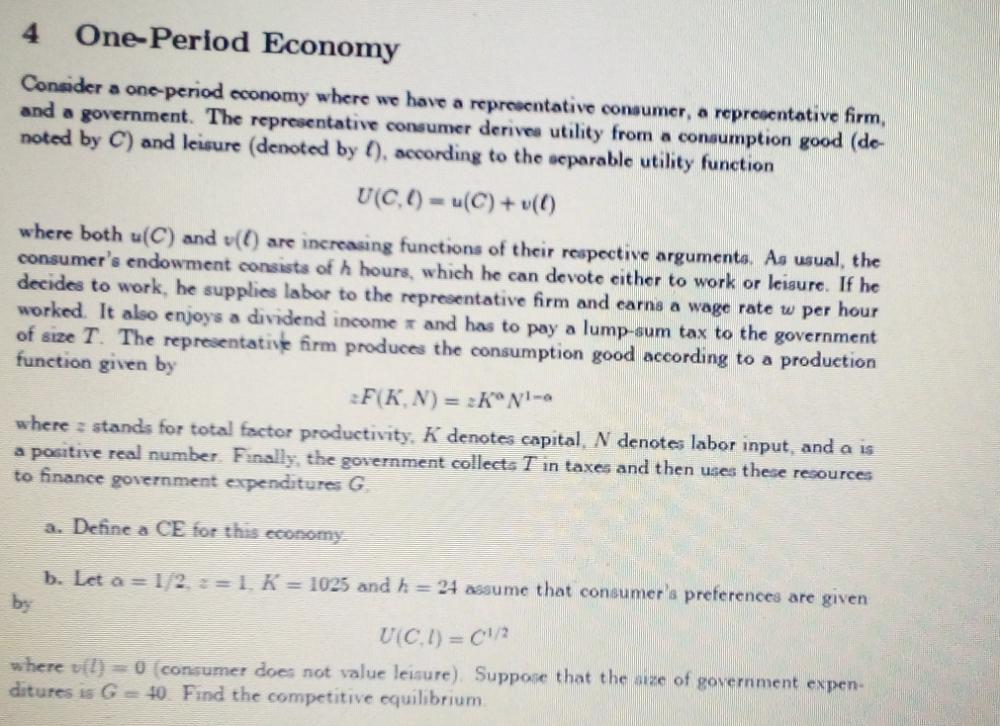 = In(c + 0.5g) + 2.5 In(1) Base on the above utility