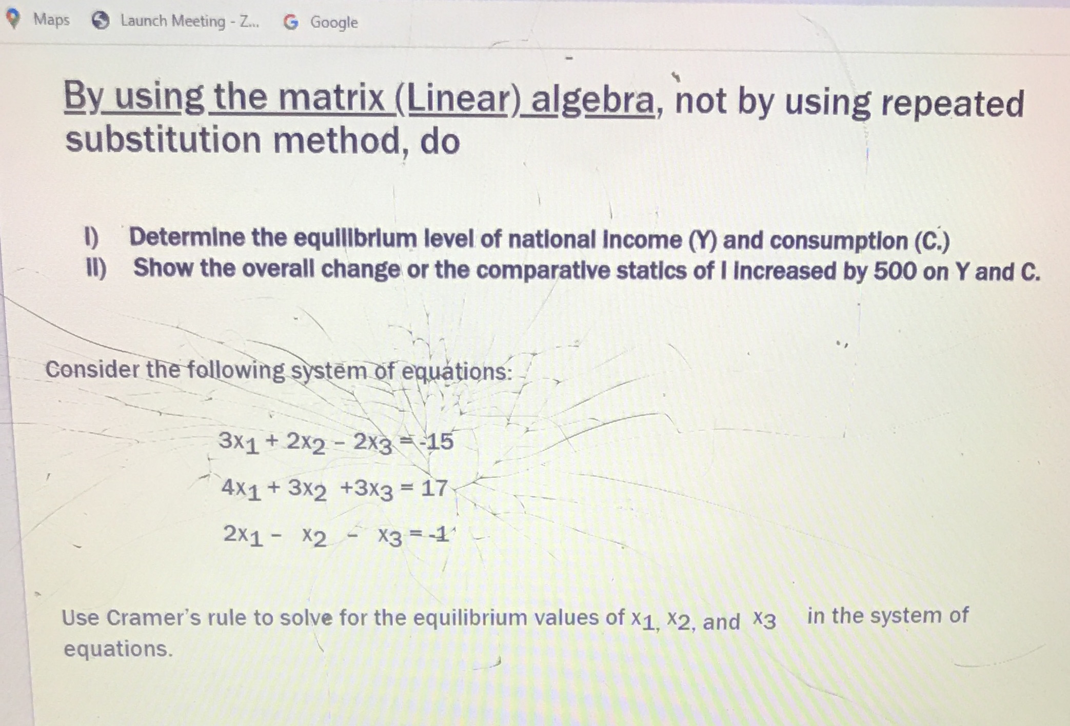  Maps Launch Meeting - Z... G Google By using the matrix