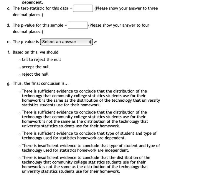 college statistics students and university statistics students in \"flat technology they use