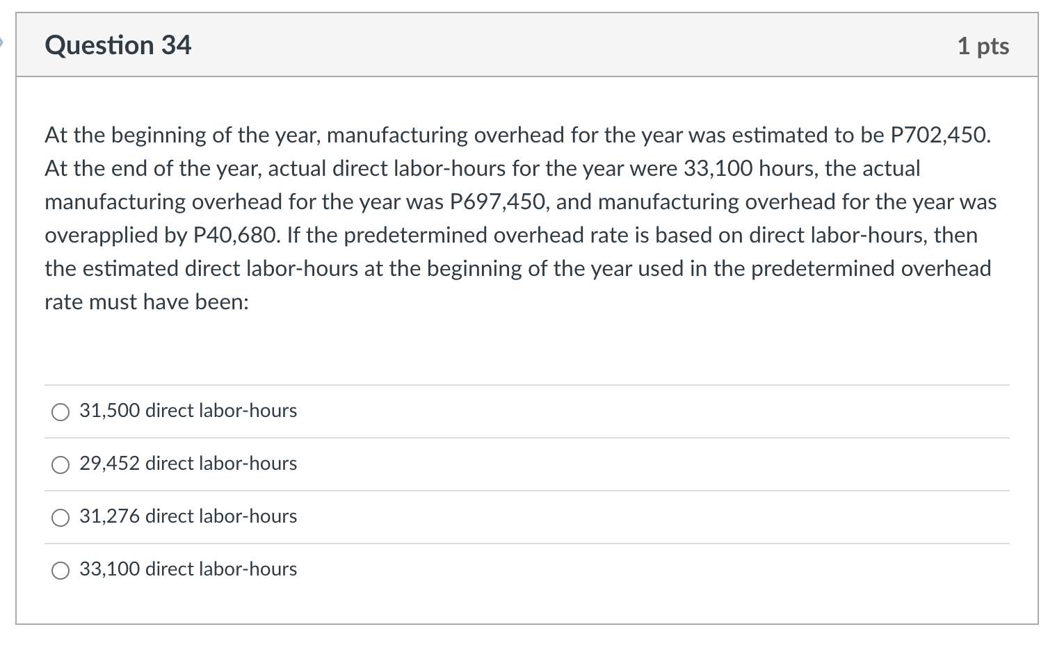 company shows a balance of P2,400 at the end of an accounting
