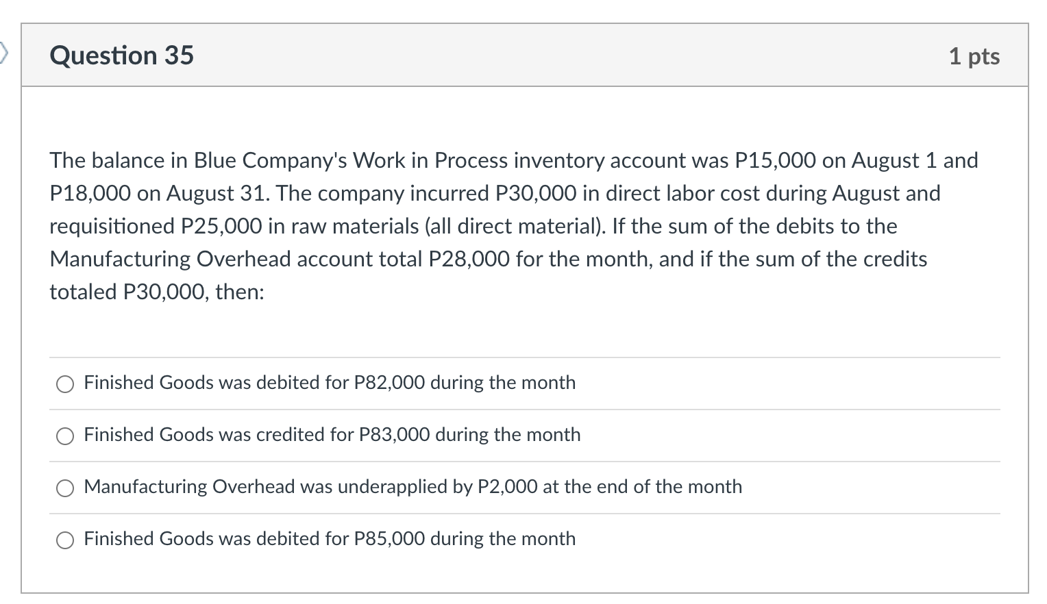 recorded on the job cost sheet for Job 607 would be: O