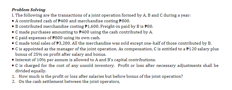  Please answer with solution in an orderly manner. Thank you Problem