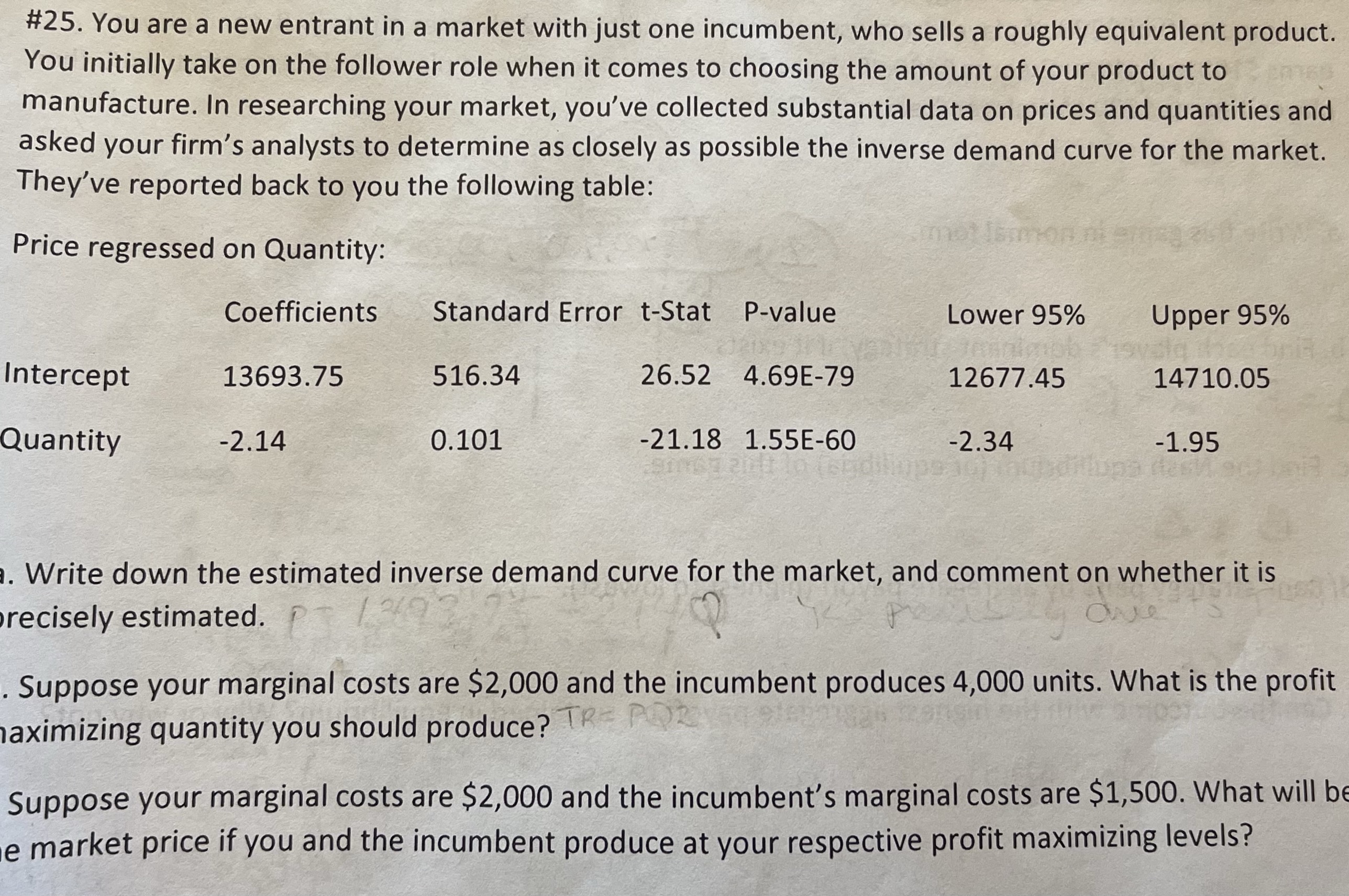 c. I'm looking for an algebraic/formula approach versus using derivatives, that's all