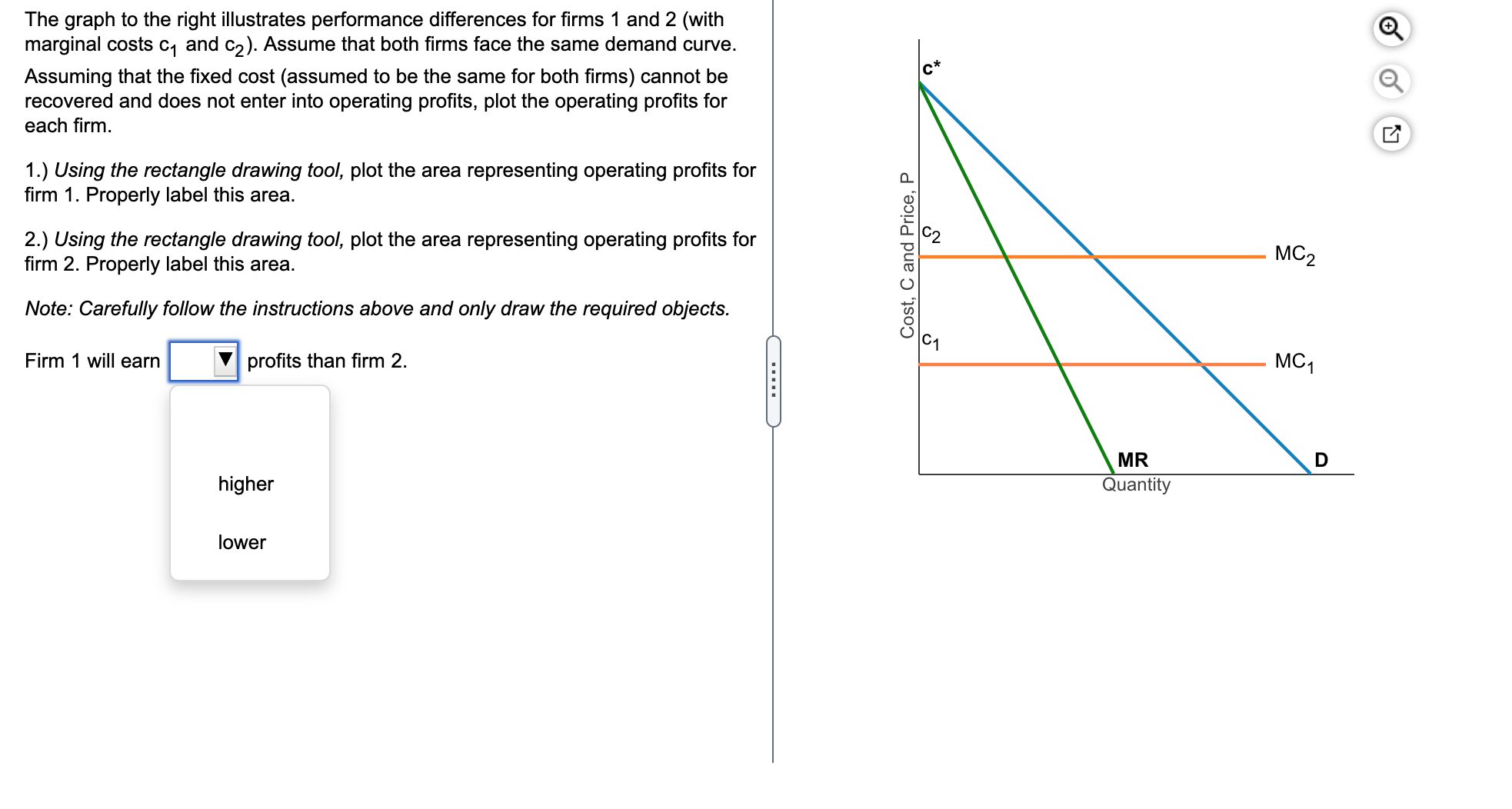 The graph to the right illustrates performance differences for rms 1