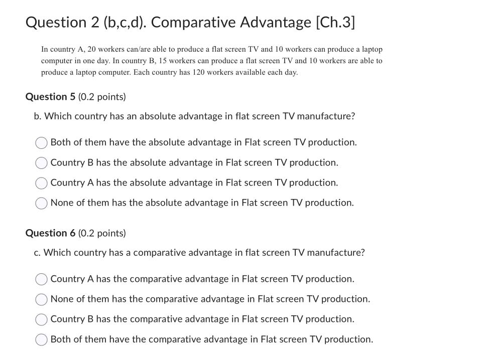 can produce a flat screen TV and 1'3 workers are able lo