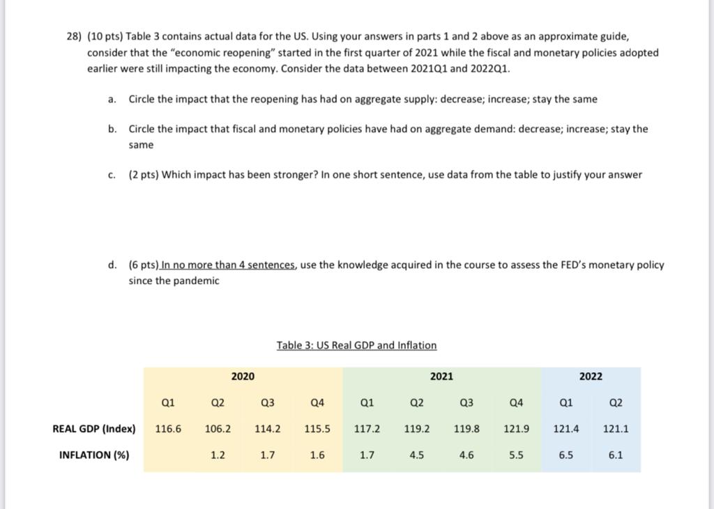 Using your answers in parts 1 and 2 above as an approximate
