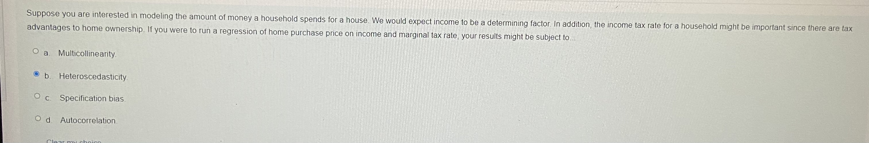 you are interested in modeling the amount of money a household spends