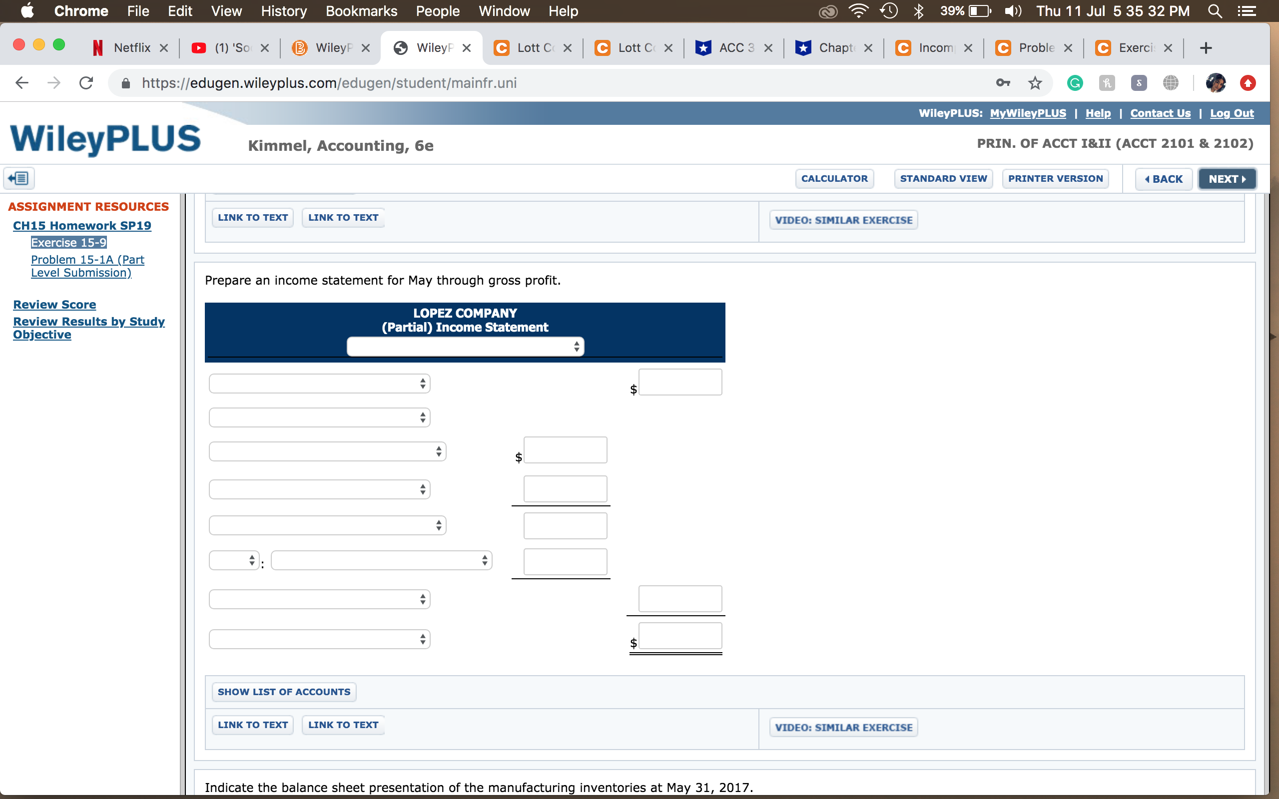 )) Thu 11 Jul 5:35:27 PM Q = ... N Netflix X