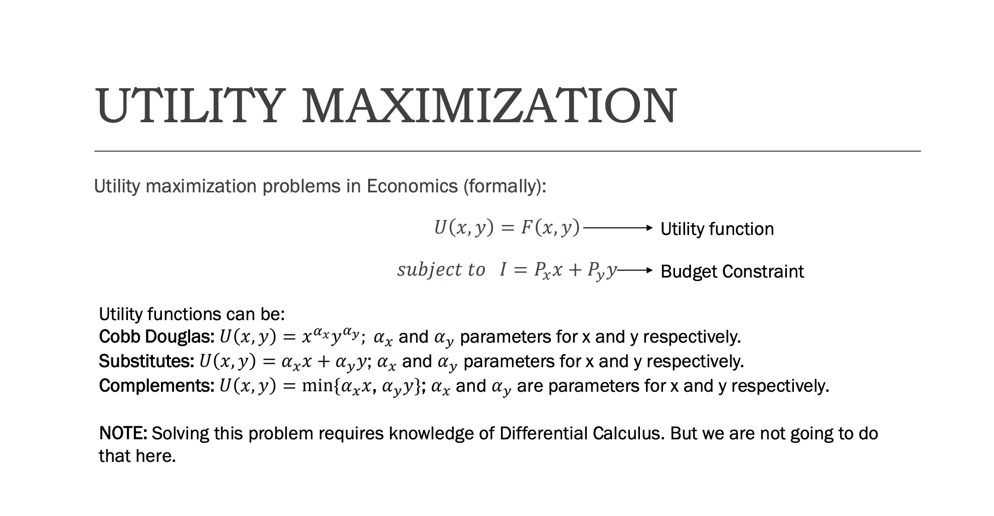 B Total Utility for B 0 0 0 0 140 - 180