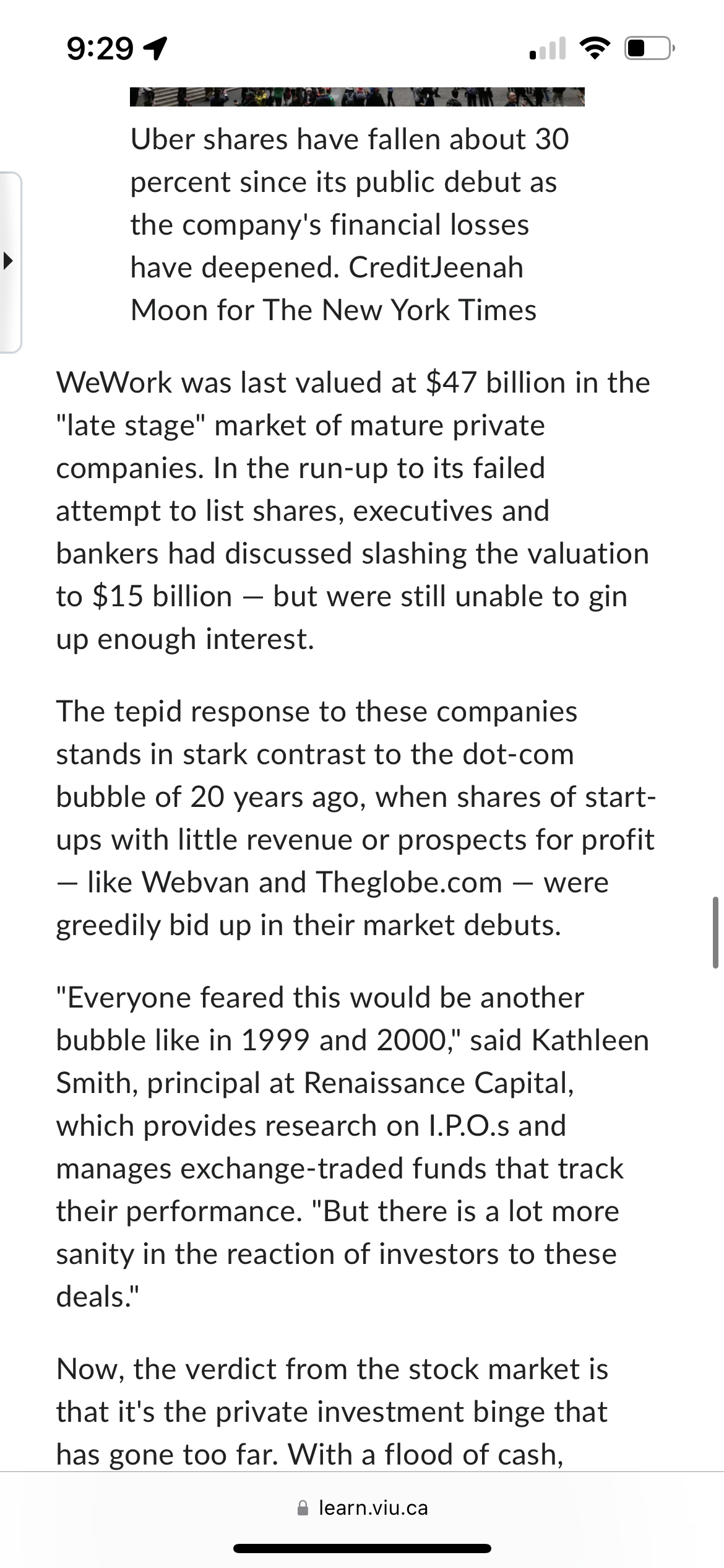 took a look and backed away, seeing overpriced companies with no prospect