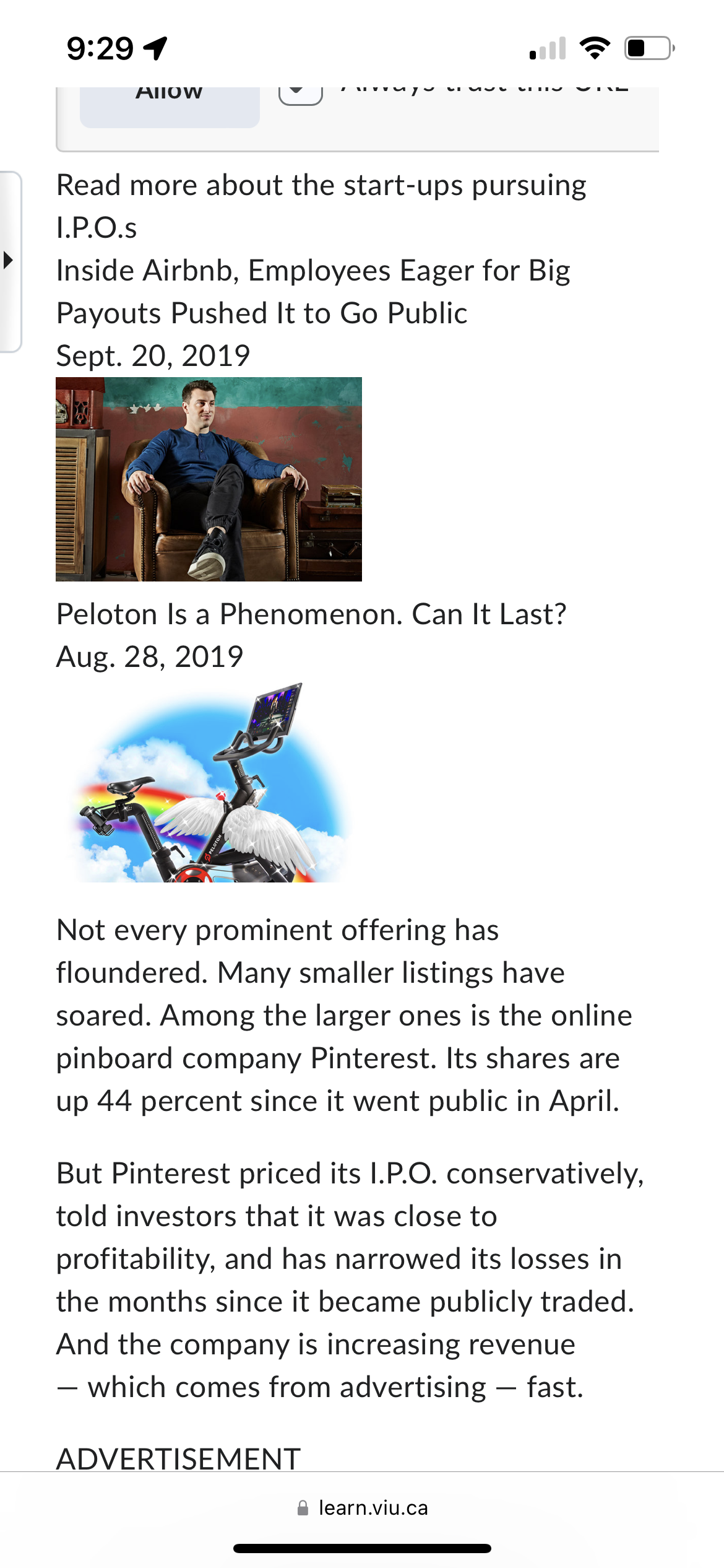 learn.viu.ca9:22 4 .. a? :3: Subscribe to With Interest Catch up and