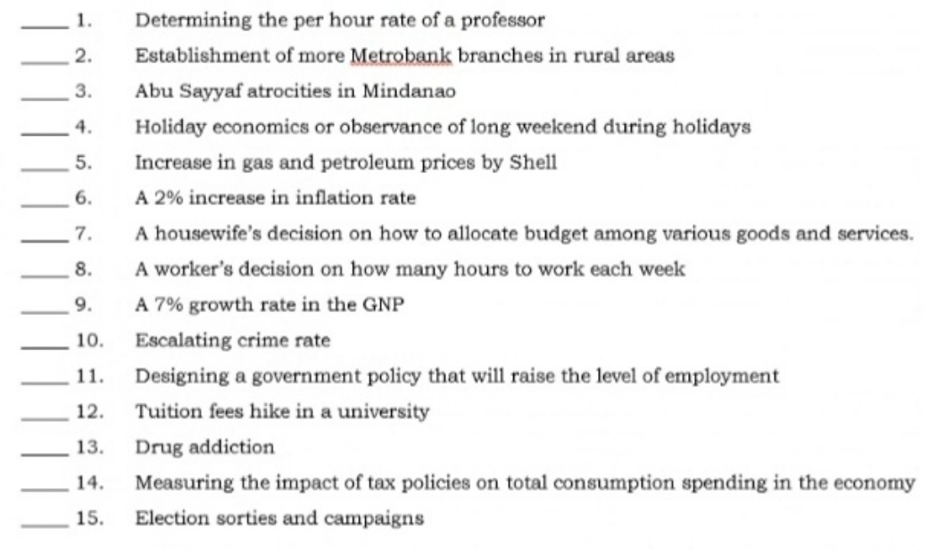 ECONOMIC ISSUE AT ALL (x). 1. Determining the per hour rate of