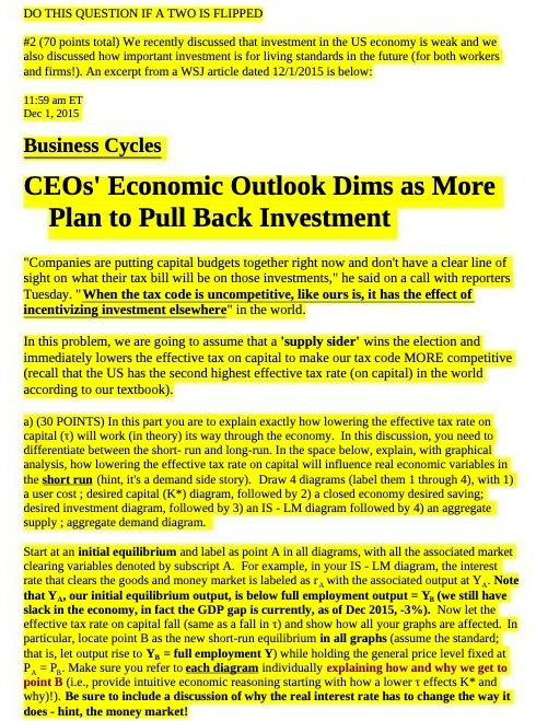 total) We recently discussed that investment in the US economy is weak