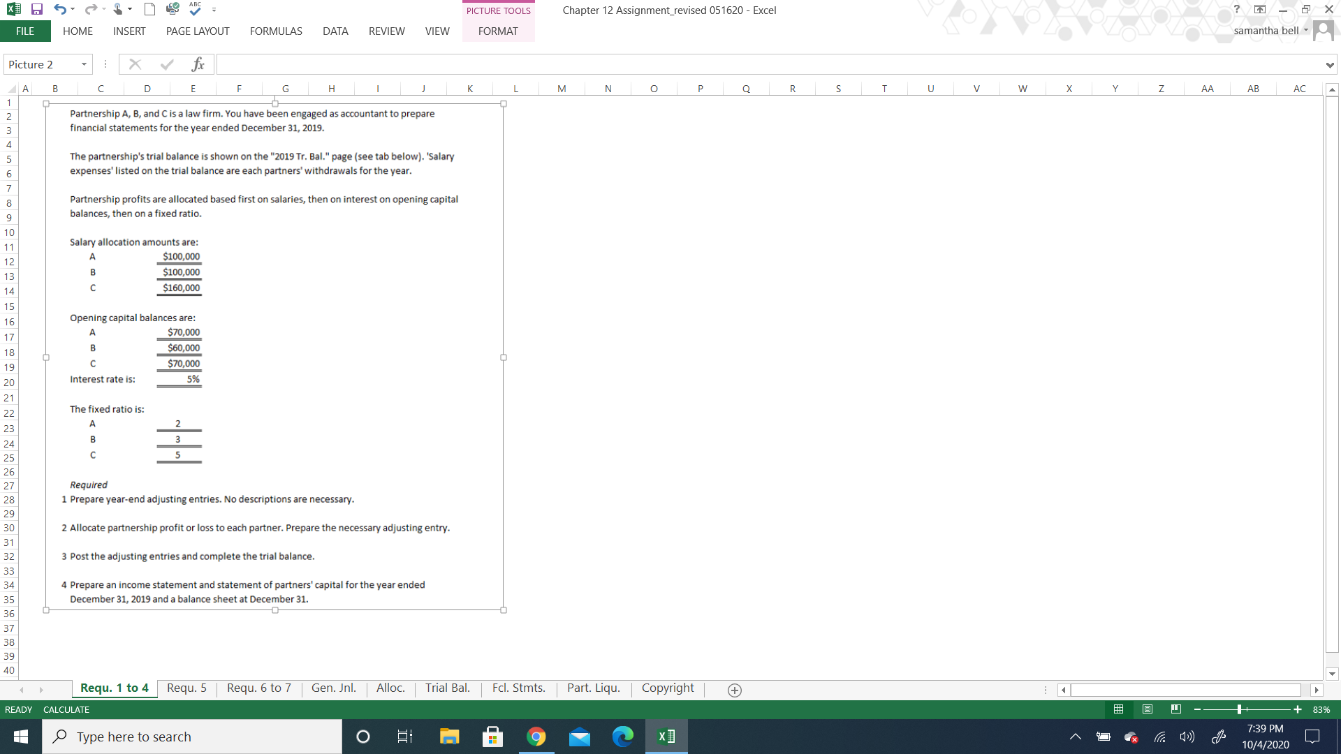  I attached the photos below PICTURE TOOLS Chapter 12 Assignment_revised 051620