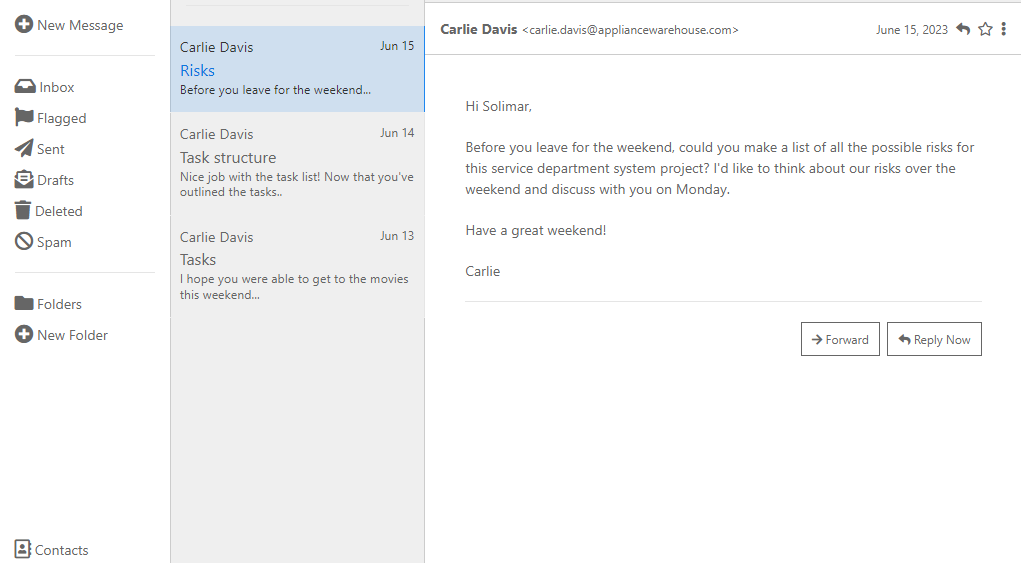Risk 1 Risk 2 Risk 3 Risk 4 Risk 5Instructions: Read Chapter