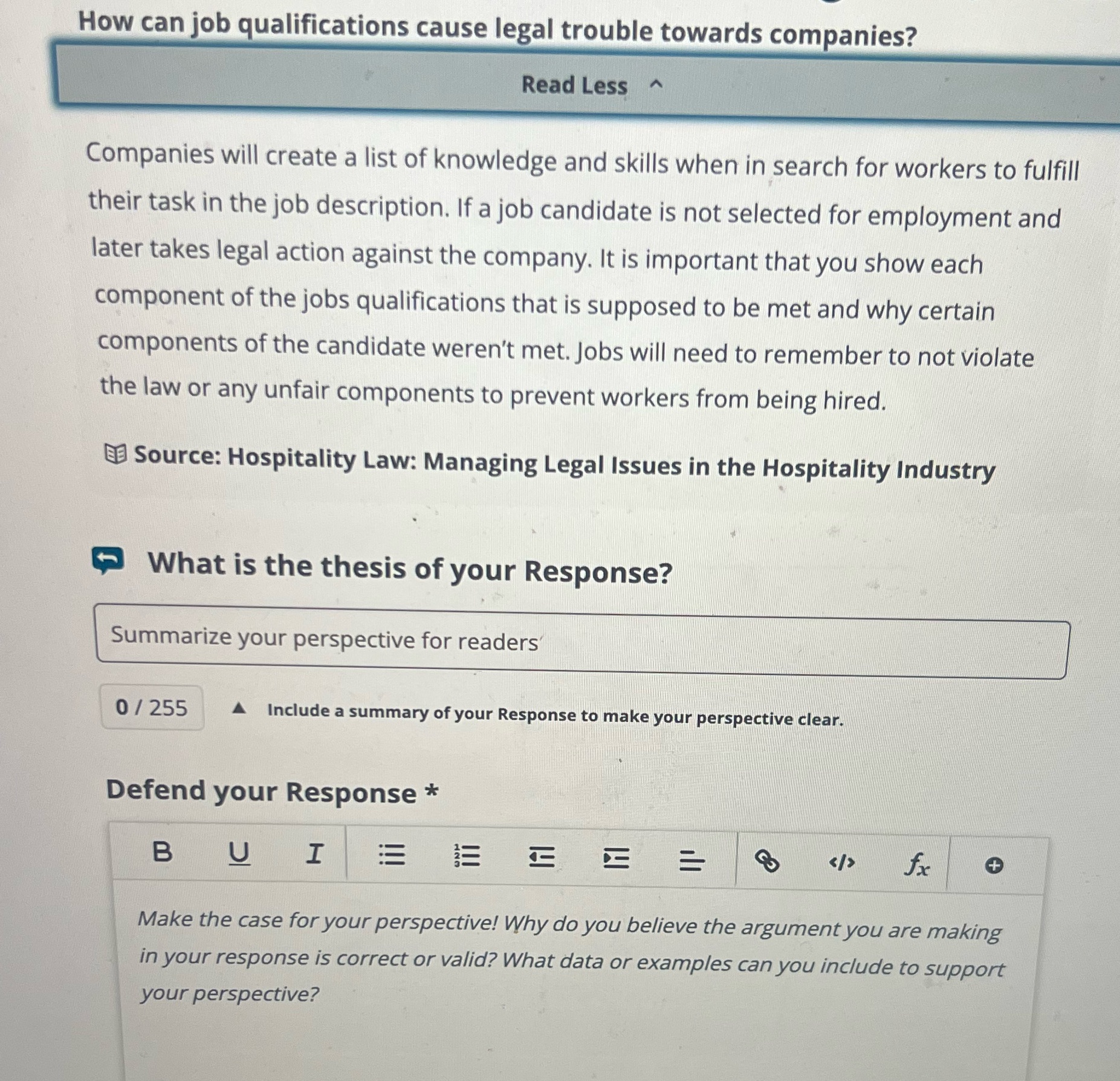 ! Thanks How can job qualifications cause legal trouble towards companies? Read