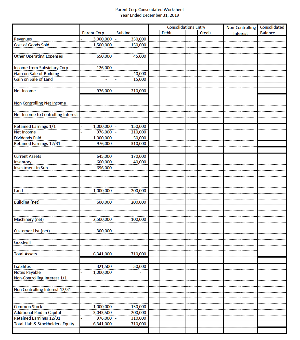 value of the remaining 20% of the outstanding common stock was $360,000.