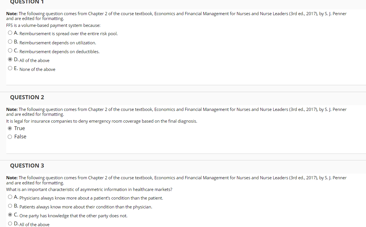  QUESTION T Note: The following question comes from Chapter 2 of