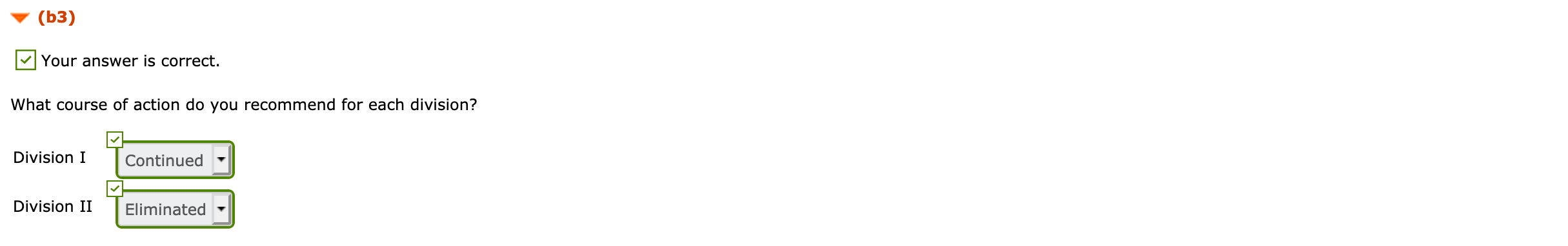 50 58 Discontinuance of any division would save 50% of the xed