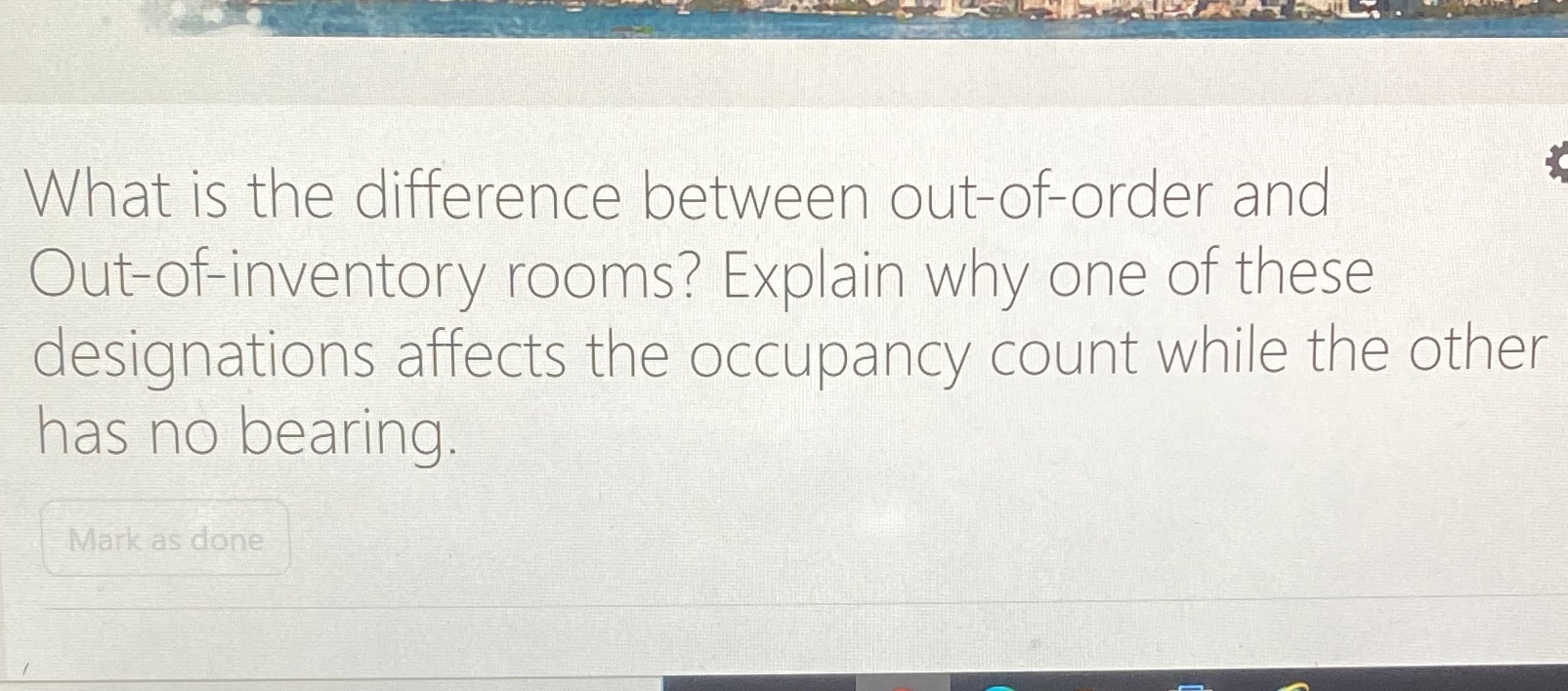 one of these ' designations affects the occupancy count while the other