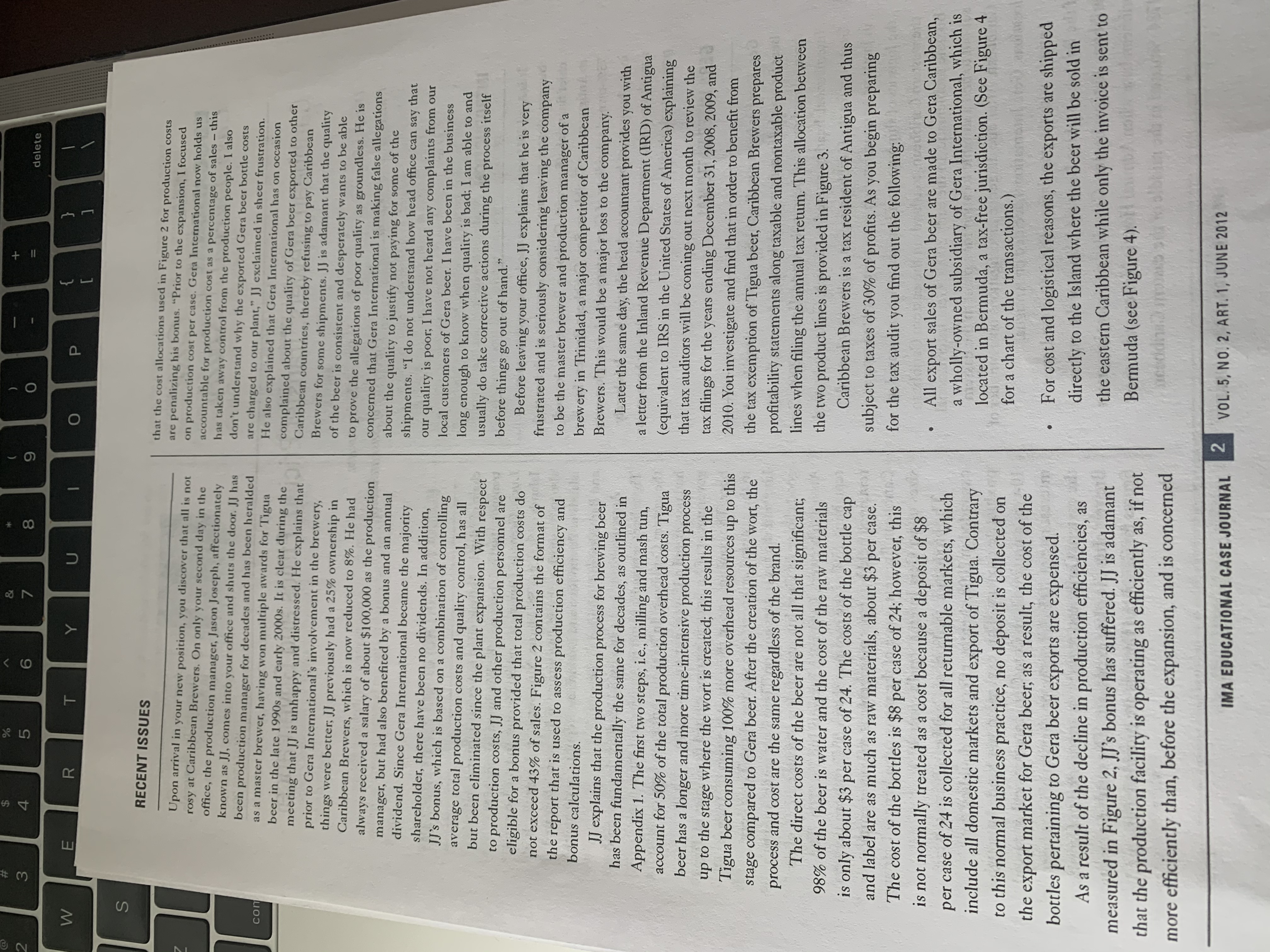 to secure a management job as advisor to the Islands of St.