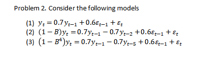 we use notation ARIMA(p,d,q) (P,D, Q)m to represent an ARIMA model, what