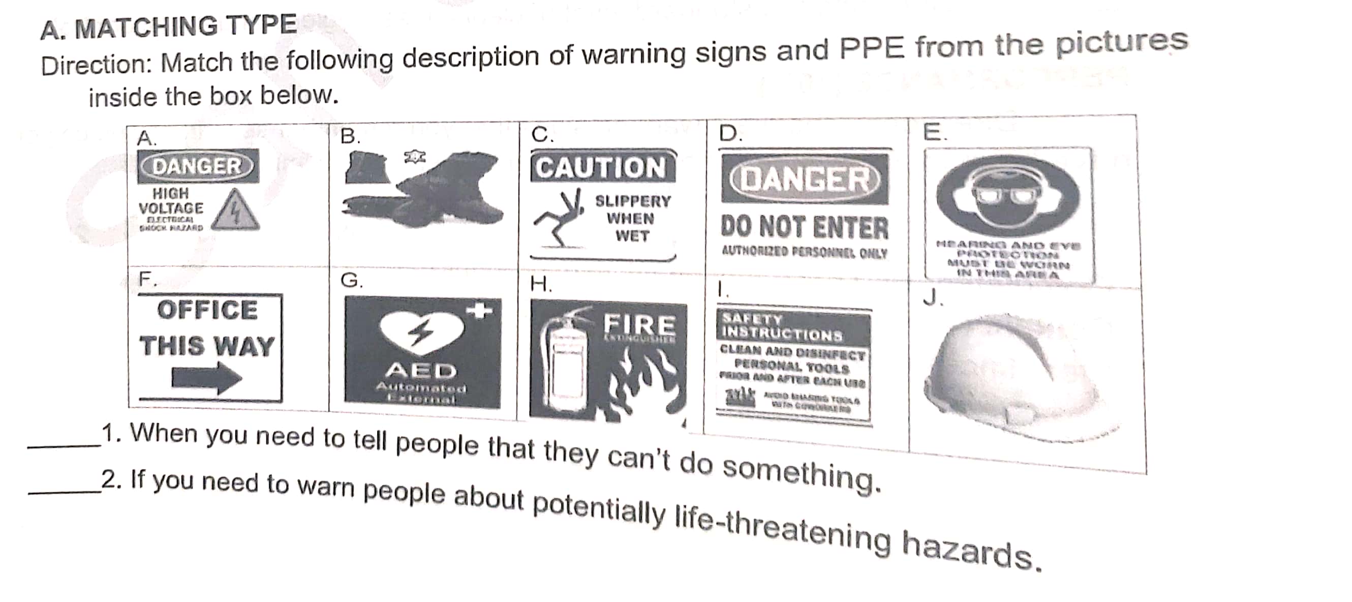WHEN WET DO NOT ENTER HEARING AND EVE AUTHORIZED PERSONNEL ONLY PROTECTION