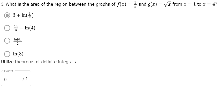 = 4? O 3 + In(7) 14 - In(4) O In (6)