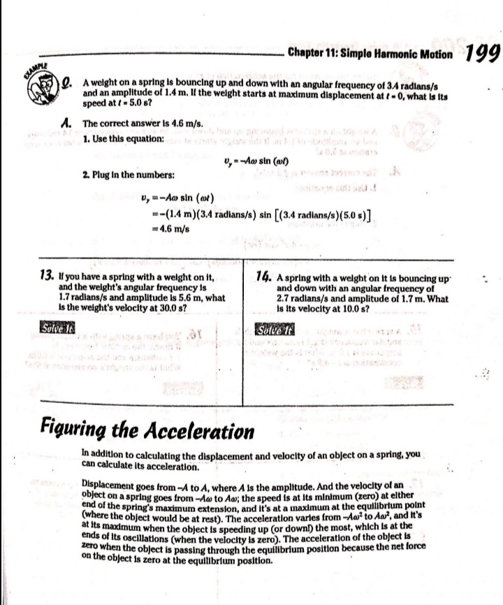 that the force points toward the equilibrium position of the object. What