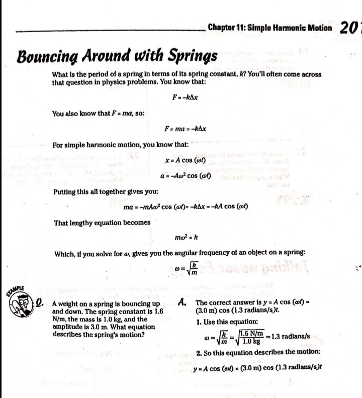 F= -kAx, k must have the unit N/m. You'll commonly see Hooke's