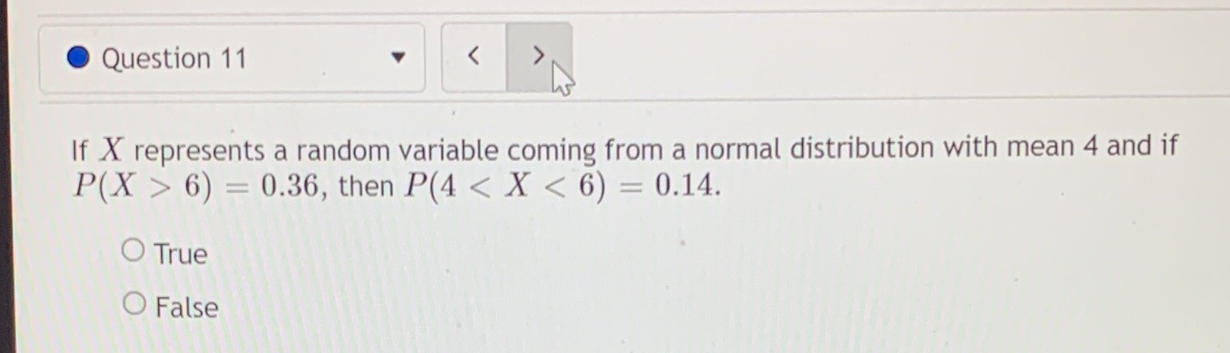 distribution with mean 4 and if 0.36, then < X < 6)