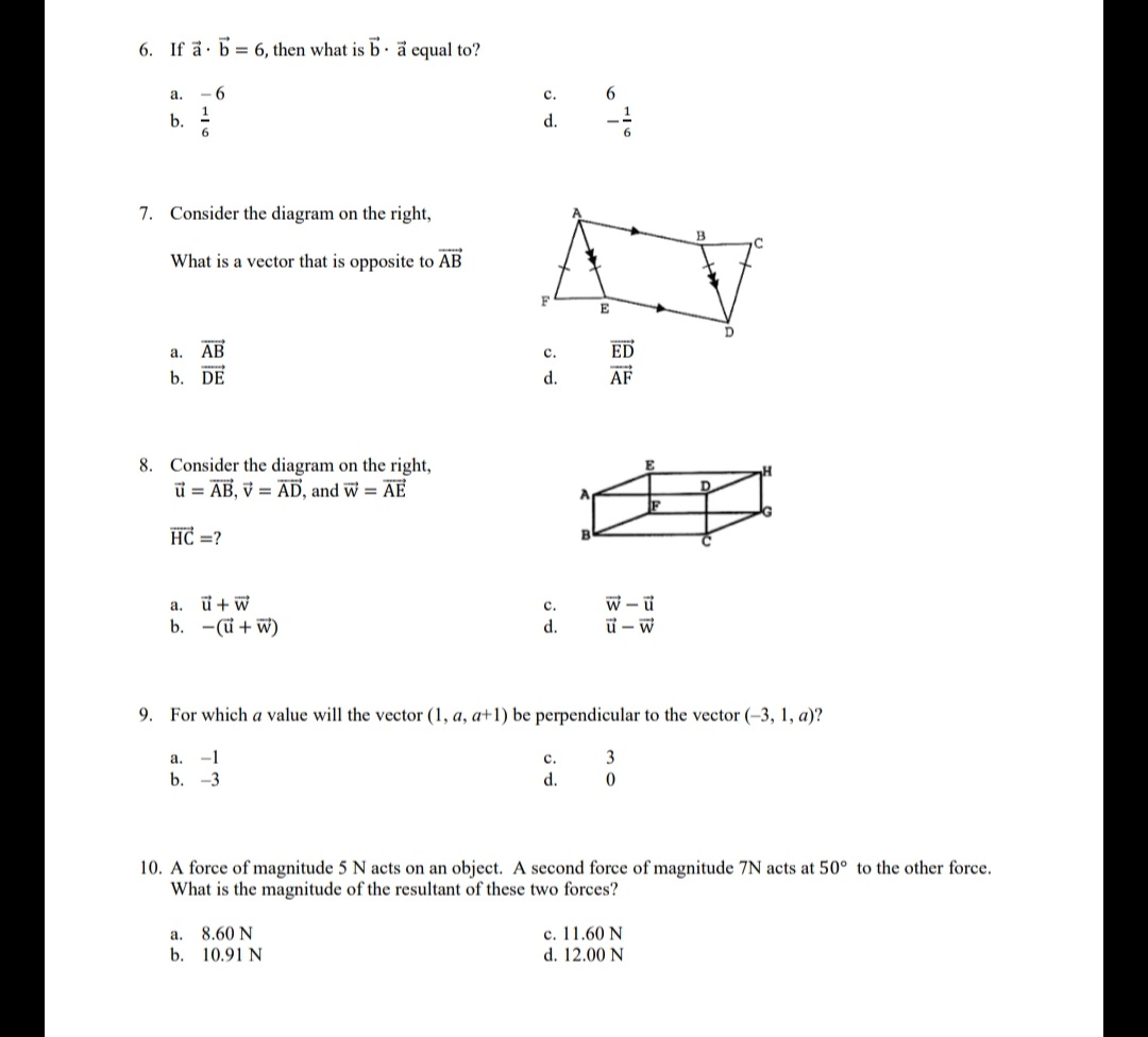 two opposite vectors are added: a. The resultant is twice the original
