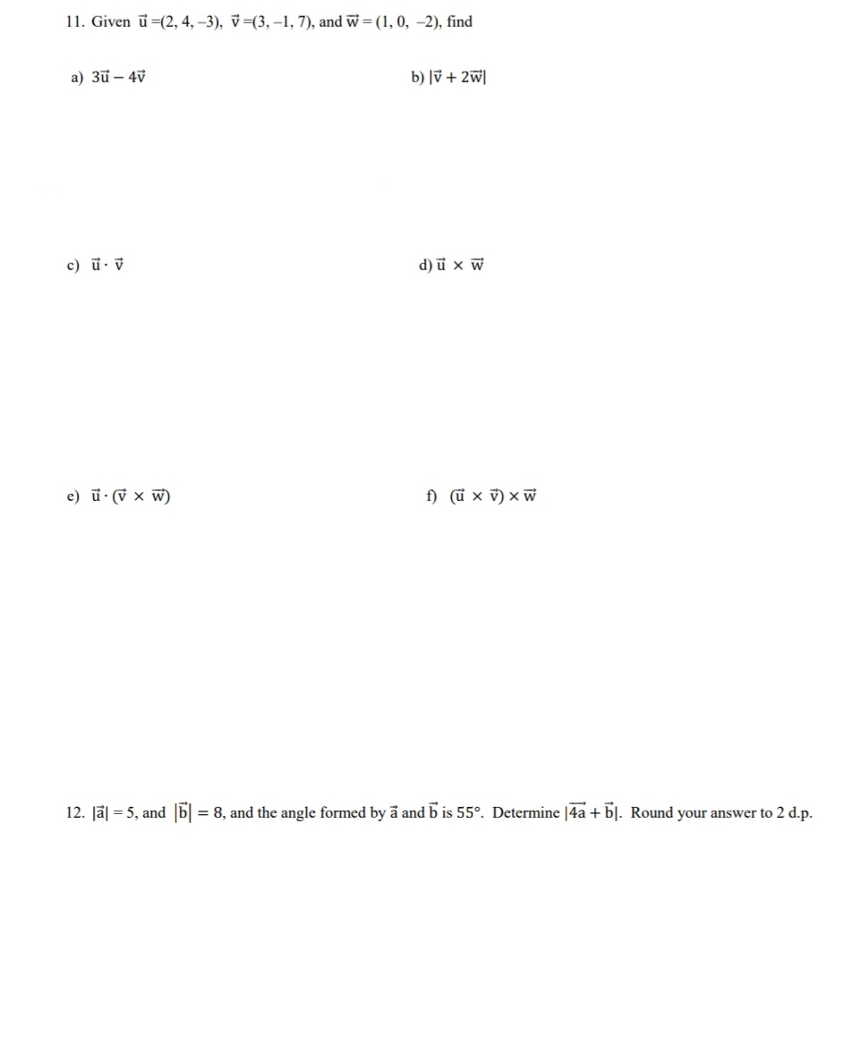 vector b. The resultant is a vector perpendicular to the vectors c.